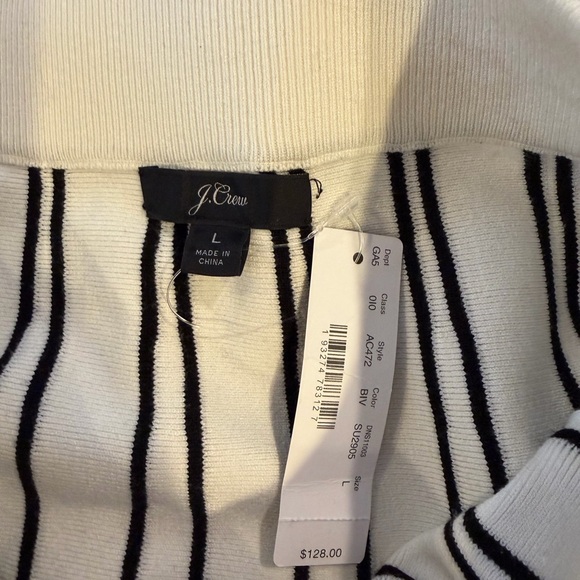 NWT J.Crew Pull-on flare sweater-skirt in textured stripe - Picture 4 of 6